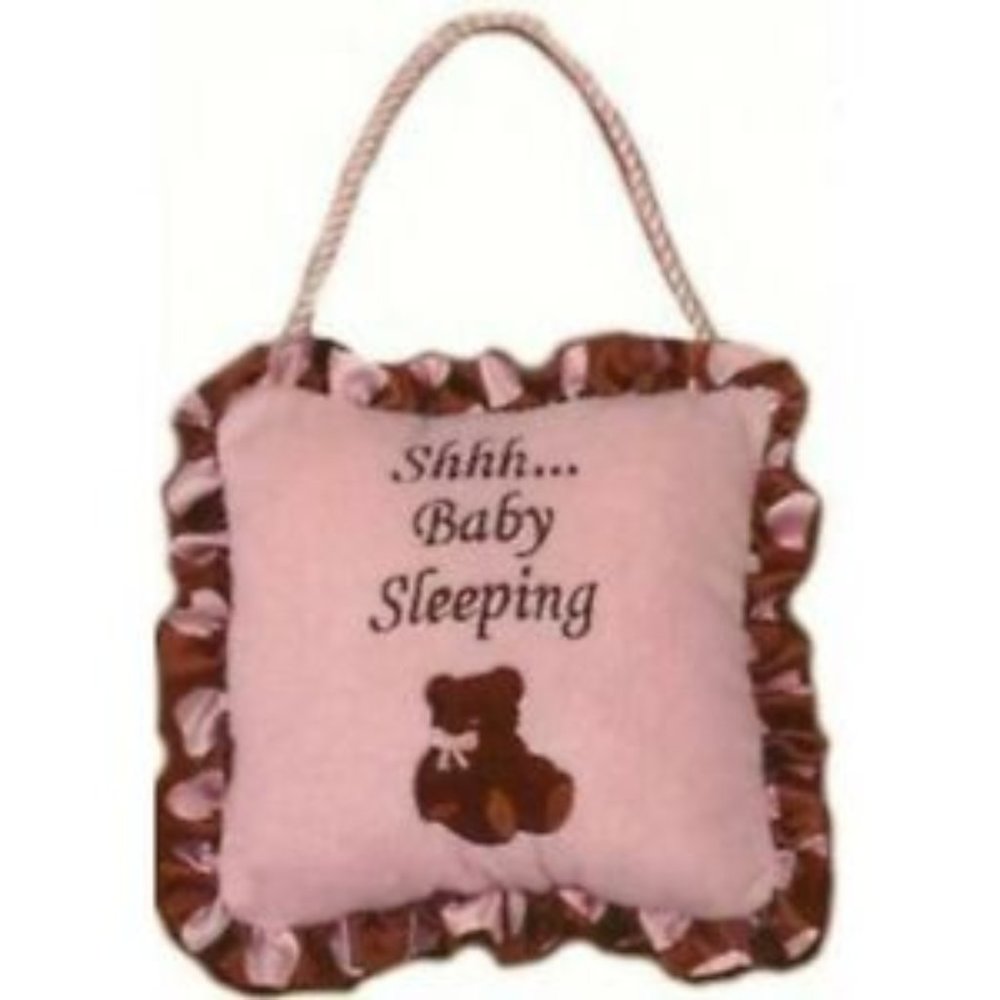 Bearington Baby Collection Posh Dots Little Pillow Pink